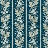 Cocoa Blue Magnolia Indigo, tessuto indaco con greche verticali - Edyta Sitar Andover Fabrics - 1