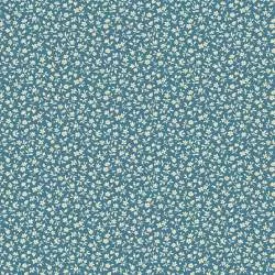 Cocoa Blue Snowberry Bluebell, tessuto azzurro con piccoli fiori - Edyta Sitar Andover Fabrics - 1