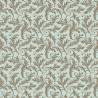 Cocoa Blue Eucalyptus Carribean, tessuto azzurro chiaro con piccole foglie - Edyta Sitar Andover Fabrics - 1