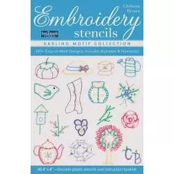 Embroidery Stencils Darling Motif Collection, Stencil per il Ricamo