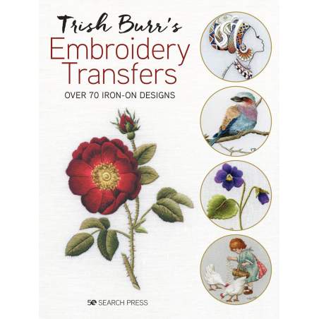 Trish Burr's Embroidery Transfers - Over 70 iron-on designs Search Press - 1