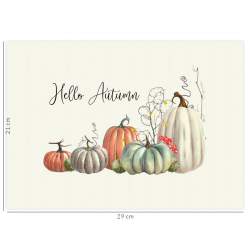 Hallo Autumn con Zucche- Stampa su Tessuto Roberta De Marchi - 2