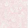 Emily Belle Neutrals Powder Rose, Tessuto Rosa Polvere tenue a fiori bianchi - Liberty Fabrics
