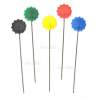 80 Spilli con Testa Piatta a Fiore da 0,6 x 48 mm con Cassettino - Flower Head Pins