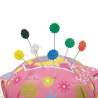80 Spilli con Testa Piatta a Fiore da 0,6 x 48 mm con Cassettino - Flower Head Pins