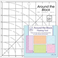 Stencil Around the Block di June Tailor, Mascherina per disegnare linee curve