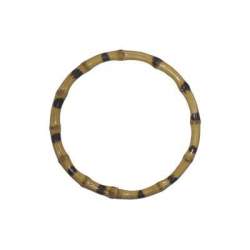 Manico per borse rotondo in bambù - diametro 15,80 cm, colore Naturale, 2 Manici