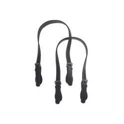 Manico per borse in pelle sintetica con fibbie - 62x1,8cm, colore Nero , 2 Manici