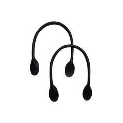 Manico per borse in pelle sintetica - colore Nero , lunghezza 65 cm, 2 Manici