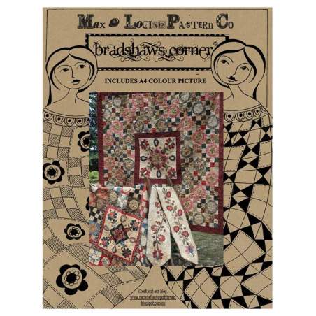 Bradshaws Corner - Cartamodello per Quilt e Table Runner, by Max & Louise Pattern Co.