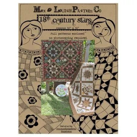 18th Century Stars - Cartamodello per Quilt, by Max & Louise Pattern Co.