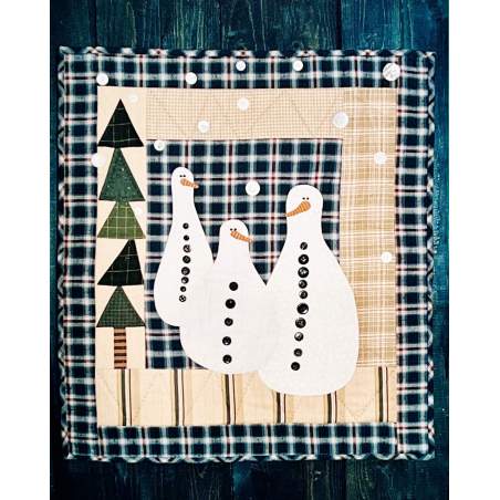 C'est l'hiver! - Cartamodello per Quilt, by Bobbin Bobbin - 1