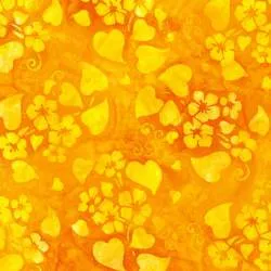 Artisan Batiks: Floral Fantasy Collection, Tessuto Marigold - Robert Kaufman Robert Kaufman - 1