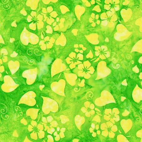 Artisan Batiks: Floral Fantasy Collection, Tessuto Pear - Robert Kaufman