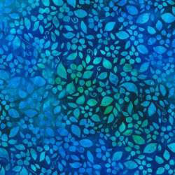 Artisan Batiks: Floral Fantasy Collection, Tessuto Flowers Lagoon - Robert Kaufman