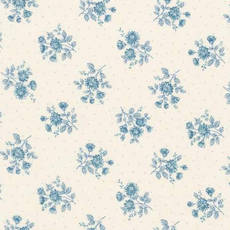 Sevenberry Le Petit Lawn Collection, Tessuto Blue Natural - Robert Kaufman Robert Kaufman - 1