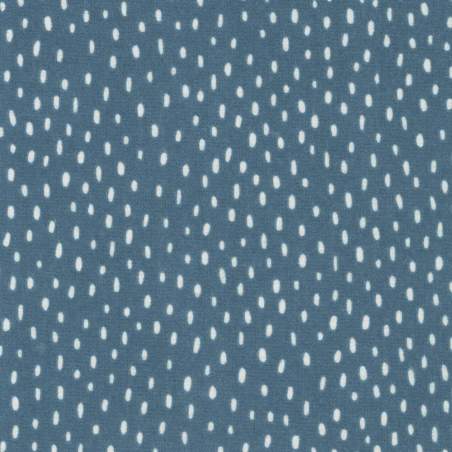 Cozy Cotton Flannel Collection - Over the Moon, Tessuto Blueberry - Robert Kaufman
