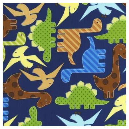 Urban Zoologie Collection, Tessuto Navy - Robert Kaufman