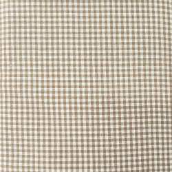 Tessuto Tinto in filo a Quadretti da 2,5 mm Tortora su fondo bianco - alto 160 cm Roberta De Marchi - 1