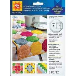 Ez Quilting Octagon Acrylic Tool - Squadra Patchwork Ottagono in acrilico