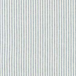 Robert Kaufman, Essex Yarn Dyed Classic Wovens - Chambray, Tessuto Tinto in Filo a Righe Bianco e Azzurro