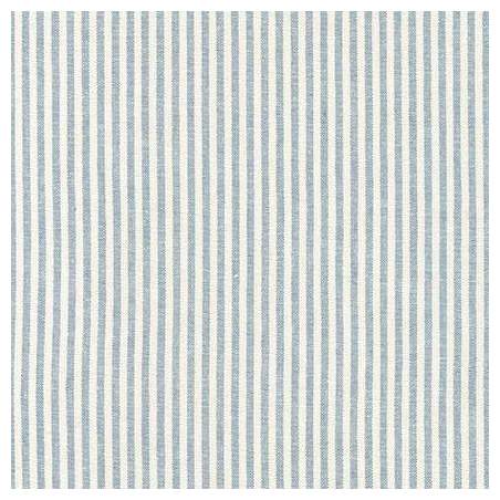 Robert Kaufman, Essex Yarn Dyed Classic Wovens - Chambray, Tessuto Tinto in Filo a Righe Bianco e Azzurro