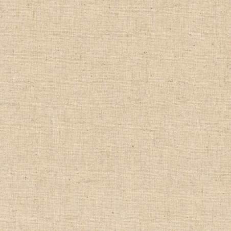 Robert Kaufman, Essex - Natural, Tessuto Misto Cotone e Lino Tinto in filo, color Beige Naturale