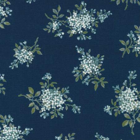 Petite Nostalgia Collection, Tessuto Navy - Robert Kaufman