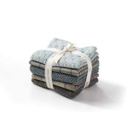 Paquete de 5 telas japonesas 25 x 27 cm - Turchese e Azzurro Roberta De Marchi - 2