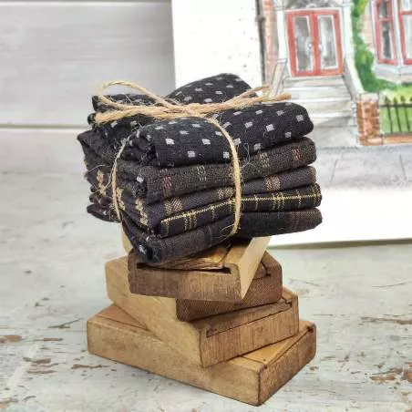 Paquete de 5 telas japonesas 25 x 27 cm - Nero