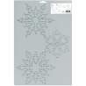 Sten Source, Stencil per Quilt by Julie Mullin - Fiocchi di Neve 25x37cm