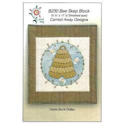 Carried Away Designs - Bee Skep Block BlueBerry Backroads - 1