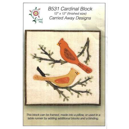 Carried Away Designs - Cardinal Block