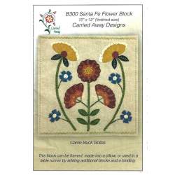 Carried Away Designs - Santa Fe Flower Block Carried Away Designs - 1