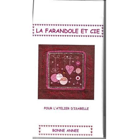 Kit per realizzare il pannello Bonne Annee - La Farandole et cie pour l'Atelier d'Isabelle
