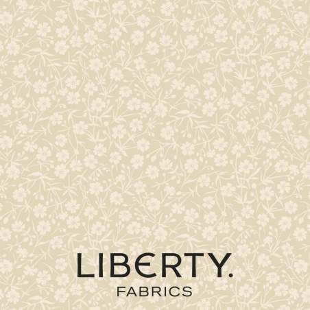 August Meadow Magnolia, Tessuto Crema tono su tono - Liberty Fabrics Liberty Fabrics - 1
