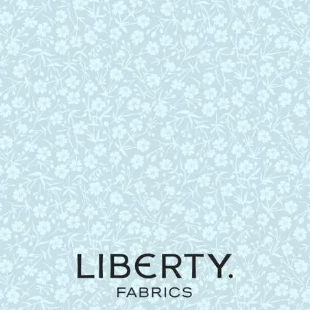 August Meadow Sea Spray, Tessuto Azzurro Spruzzo Marino tono su tono - Liberty Fabrics Liberty Fabrics - 1