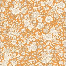 Emily Belle Brights Saffron, Tessuto Arancione a fiori bianchi - Liberty Fabrics Liberty Fabrics - 1