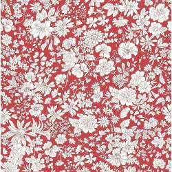 Emily Belle Jewel Tones Crimson, Tessuto Cremisi  a fiori bianchi - Liberty Fabrics Liberty Fabrics - 1