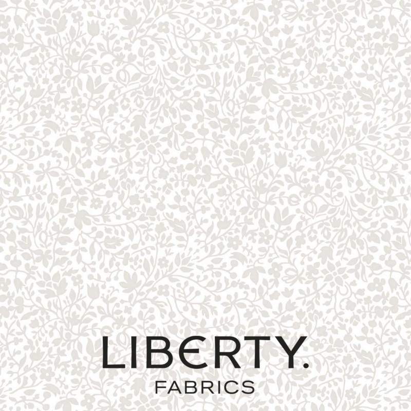 Lasenby Silhouette Cream on Cream Garden Walk, Tessuto Crema con piccoli fiori tono su tono - Liberty Fabrics Liberty Fabrics - Lasenby Silhouette Cream on Cream Garden Walk, Tessuto Crema con piccoli fiori tono su tono - Liberty Fabrics Liberty Fabrics -