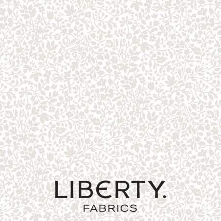 Lasenby Silhouette Cream on Cream Garden Walk, Tessuto Crema con piccoli fiori tono su tono - Liberty Fabrics Liberty Fabrics - 