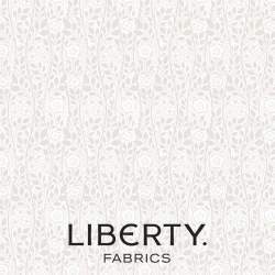 Lasenby Silhouette Cream Merton Rose, Tessuto Crema con rose tono su tono - Liberty Fabrics Liberty Fabrics - 1
