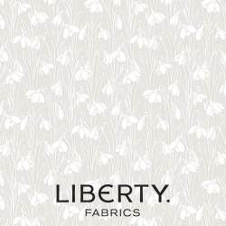 Lasenby Silhouette Cream Snowdrop Spot, Tessuto Crema con bucaneve tono su tono - Liberty Fabrics Liberty Fabrics - 1