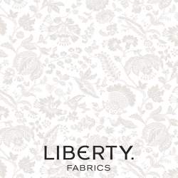 Lasenby Silhouette Cream Victoria Lace Floral, Tessuto Crema con fiori e ramage tono su tono - Liberty Fabrics Liberty Fabrics -