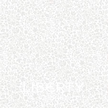 Lasenby Silhouette White Garden Walk, Tessuto Bianco con piccoli fiori tono su tono - Liberty Fabrics Liberty Fabrics - 1