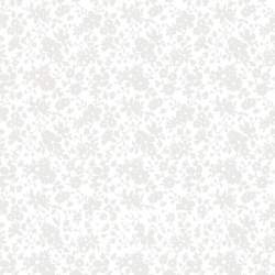 Lasenby Silhouette White Maddsie Blossom, Tessuto Bianco con rampicanti tono su tono - Liberty Fabrics