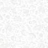 Lasenby Silhouette White on White, Victoria Lace Floral, Tessuto Bianco con fiori e ramage tono su tono - Liberty Fabrics