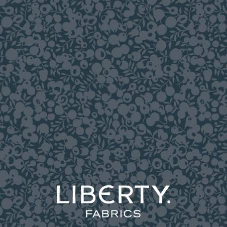 Wiltshire Shadow Indigo, Tessuto Indaco tono su tono - Liberty Fabrics Liberty Fabrics - 1