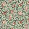 Woodland Walk Hedgerow Chorus, Tessuto Verde Uccellini tra le Siepi - Liberty Fabrics