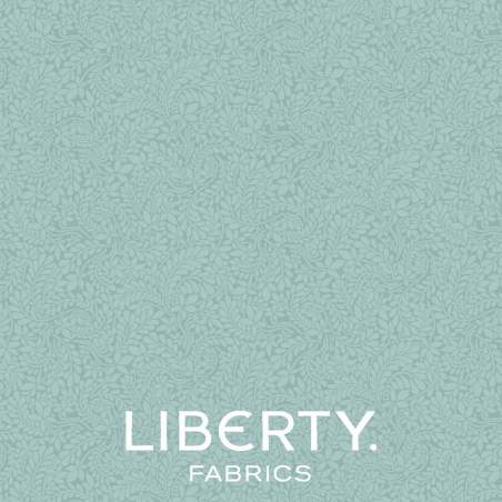 York Fern Duck Egg Blue, Tessuto Azzurro Uovo D'Anatra tono su tono - Liberty Fabrics Liberty Fabrics - 1